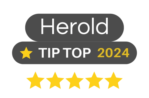 Herold 5 Sterne Banner TipTop 2024 SMK Immo Treuhand